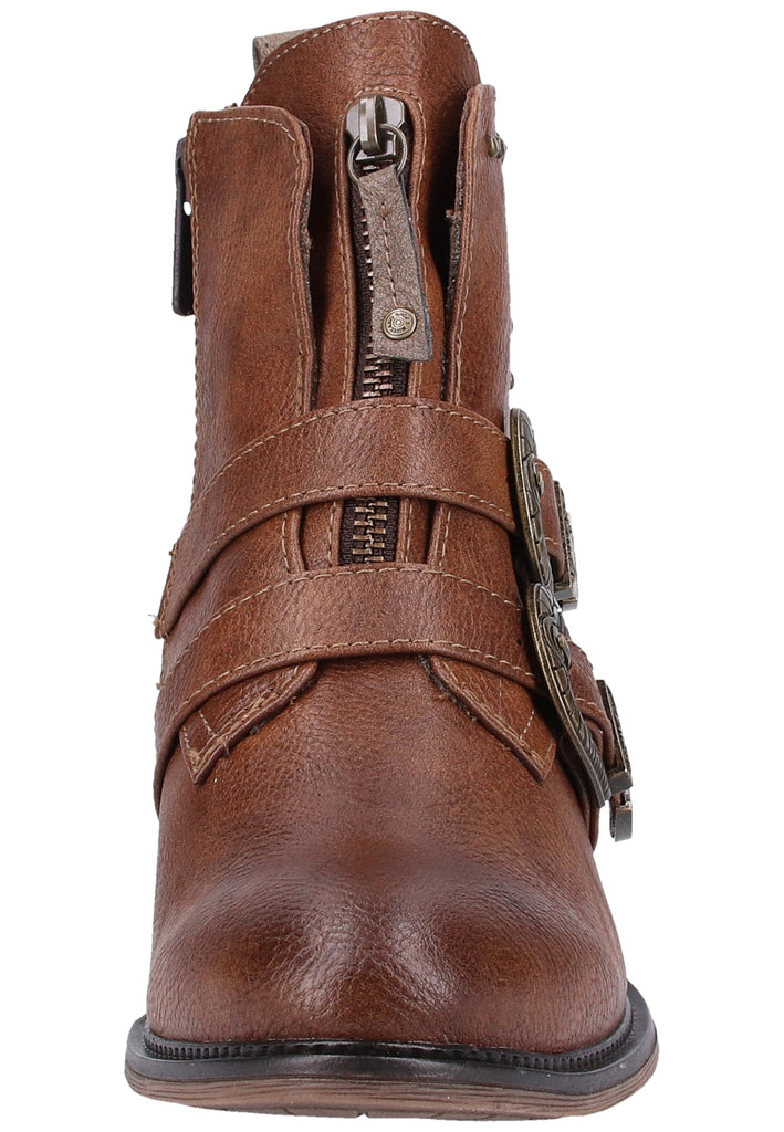 Mustang Stiefelette Lederimitat Mittelbraun Warmfutter - surf4shoes