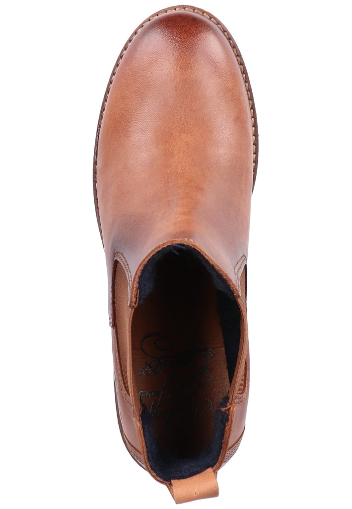 Mustang Stiefelette Leder/Textil Cognac - surf4shoes
