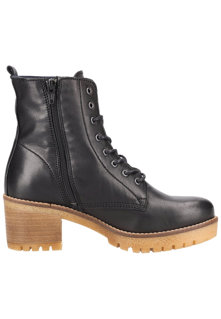 Mustang Stiefelette Leder Schwarz - surf4shoes