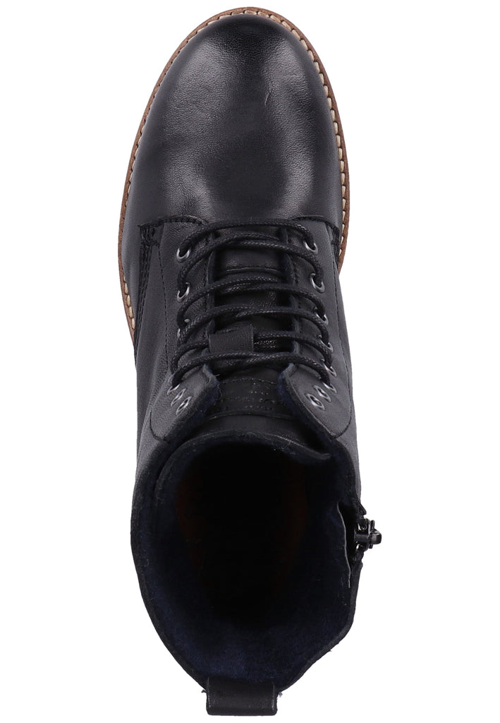 Mustang Stiefelette Leder Schwarz - surf4shoes