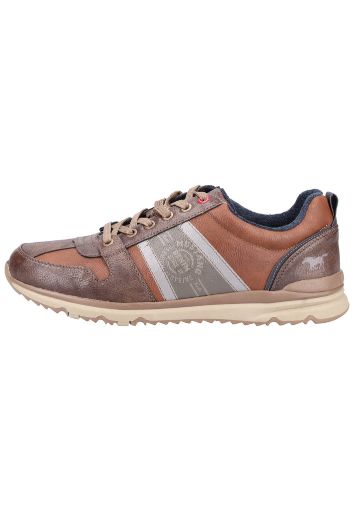Mustang Sneaker Lederimitat Kastanie - surf4shoes