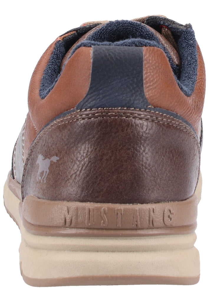 Mustang Sneaker Lederimitat Kastanie - surf4shoes
