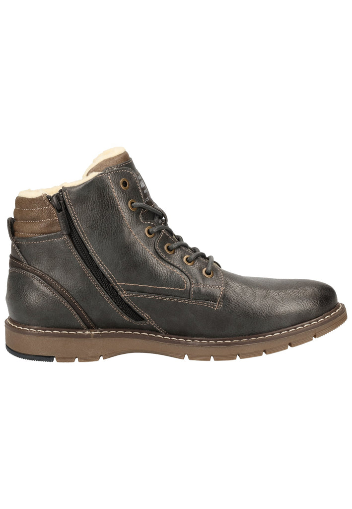 Mustang Stiefelette Lederimitat Graphit Warmfutter - surf4shoes