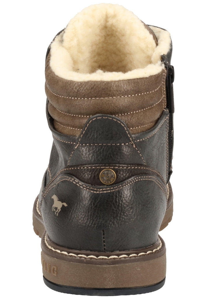 Mustang Stiefelette Lederimitat Graphit Warmfutter - surf4shoes