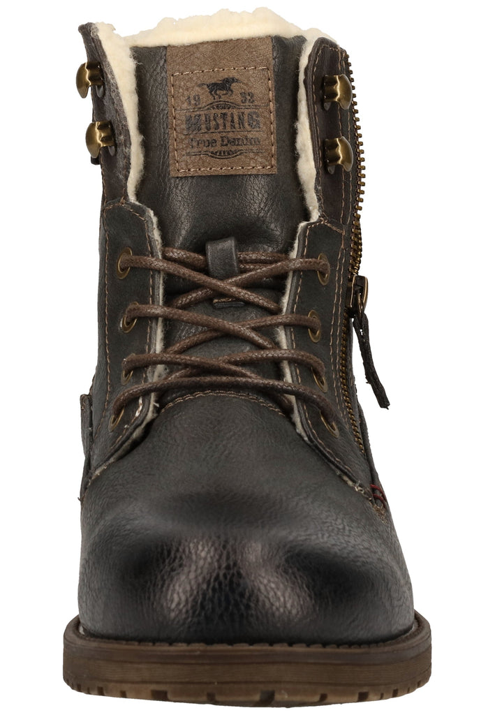 Mustang Stiefelette Lederimitat Graphit - surf4shoes