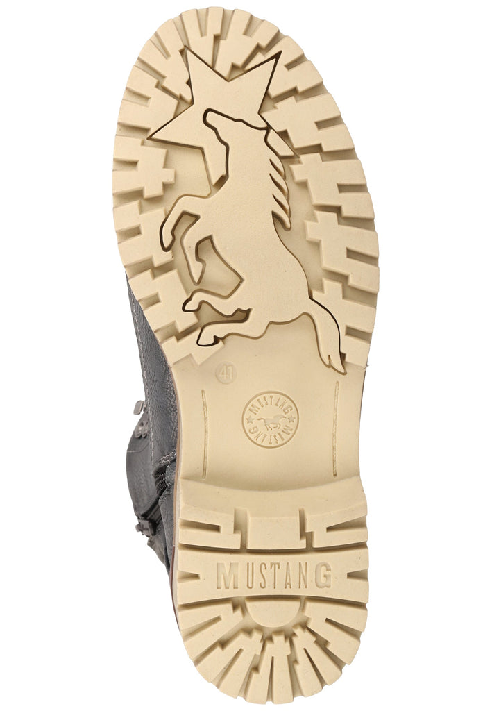 Mustang Stiefelette Lederimitat Navy Warmfutter - surf4shoes