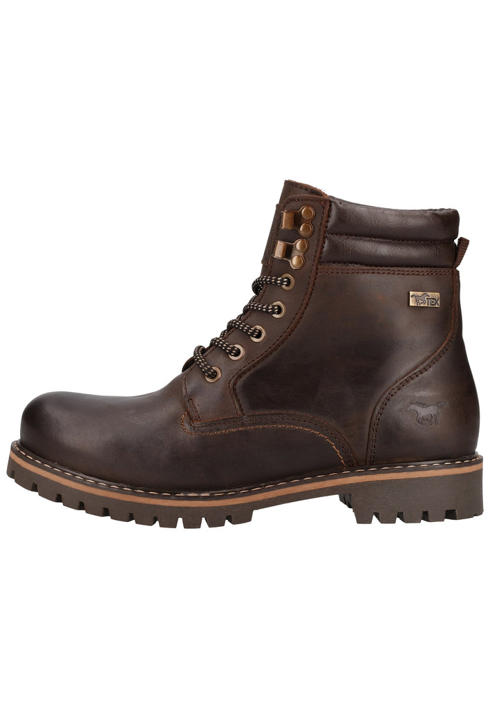 Mustang Stiefelette Lederimitat Dunkelbraun - surf4shoes