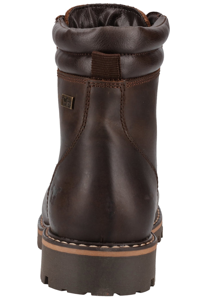 Mustang Stiefelette Lederimitat Dunkelbraun - surf4shoes