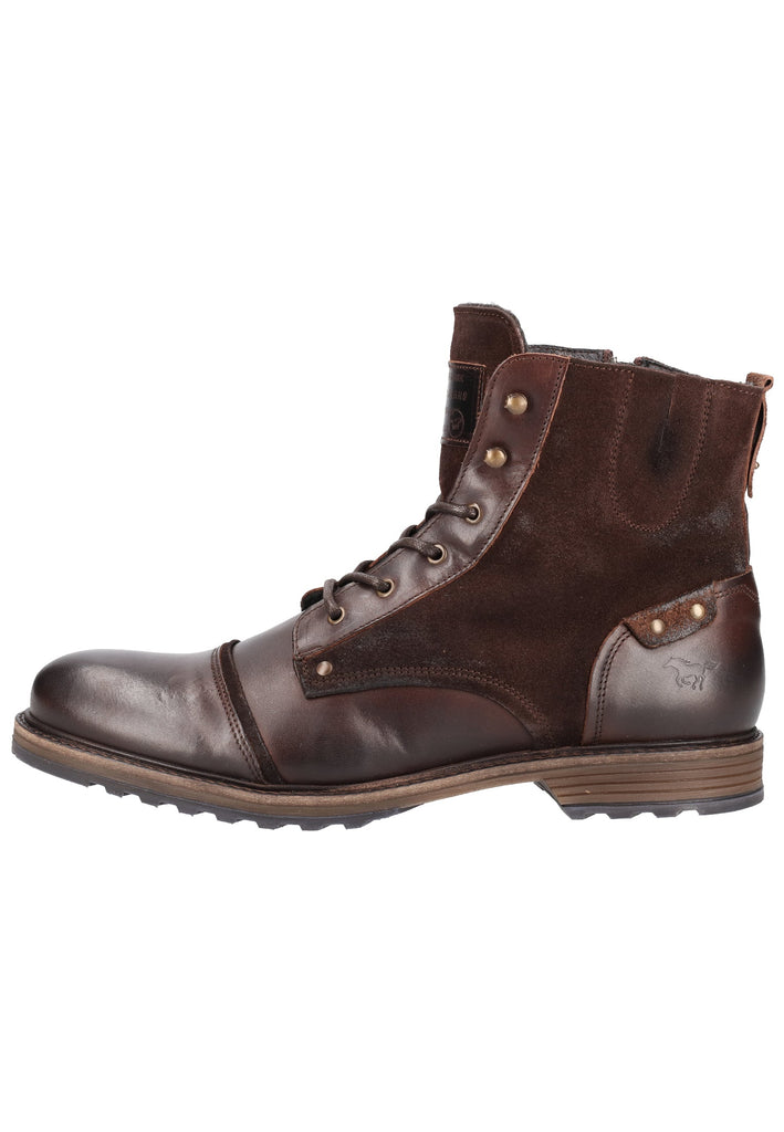 Mustang Stiefelette Leder Dunkelbraun - surf4shoes