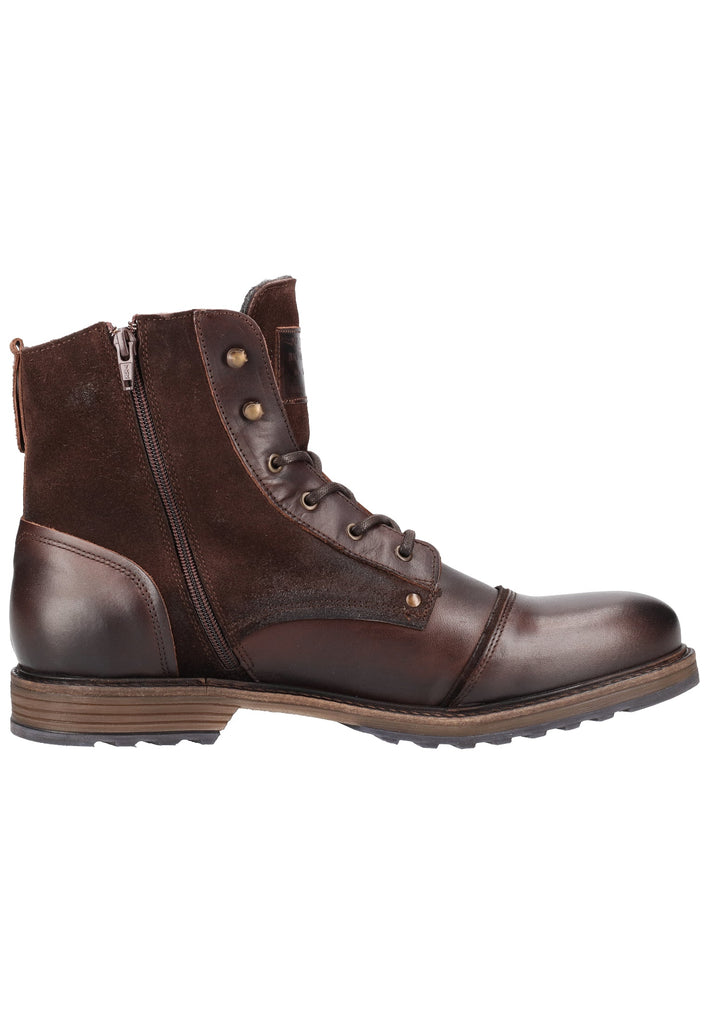 Mustang Stiefelette Leder Dunkelbraun - surf4shoes