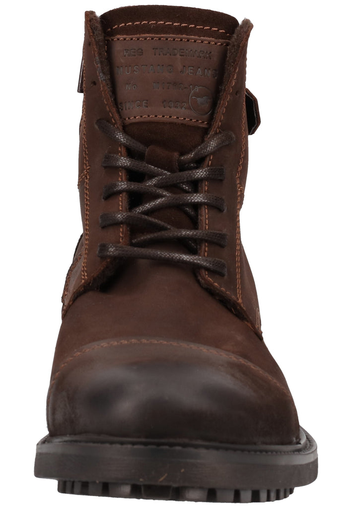Mustang Stiefelette Leder Dunkelbraun - surf4shoes