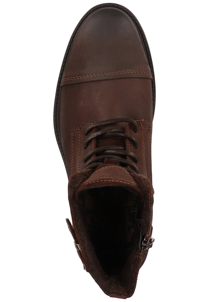 Mustang Stiefelette Leder Dunkelbraun - surf4shoes