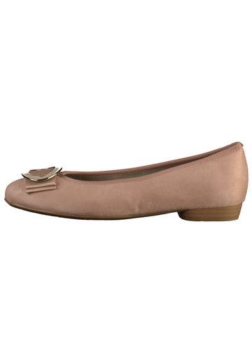 Jenny Ballerinas Lederimitat Puder - surf4shoes