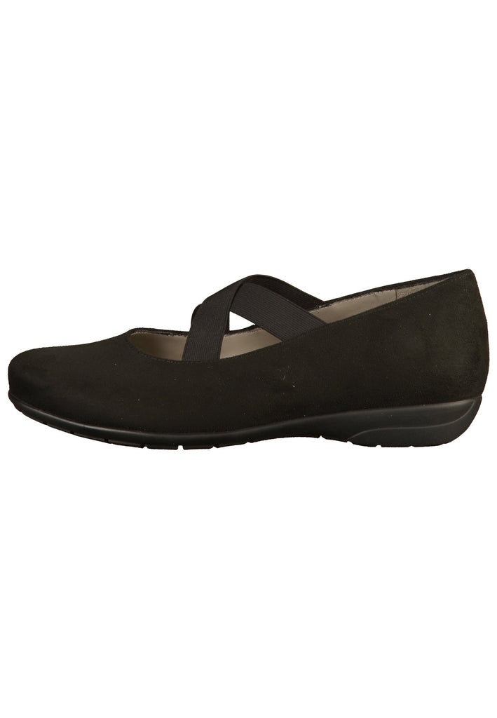 Jenny Ballerinas Lederimitat Schwarz - surf4shoes