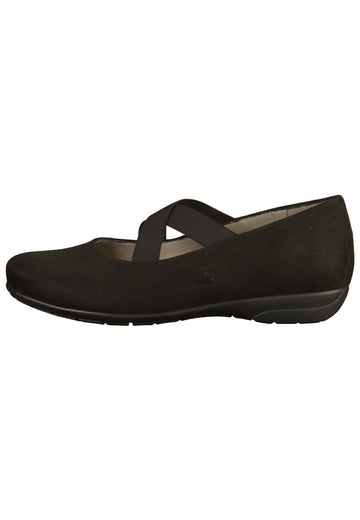 Jenny Ballerinas Lederimitat Schwarz - surf4shoes