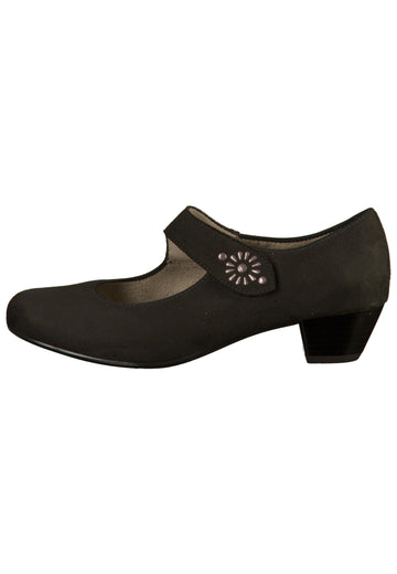 Jenny Pumps Lederimitat Schwarz - surf4shoes