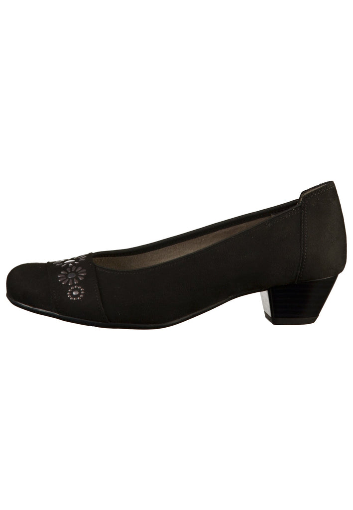 Jenny Pumps Lederimitat Schwarz - surf4shoes