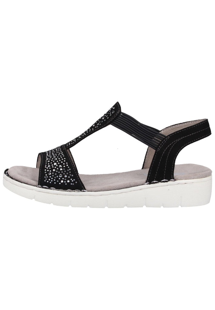 Jenny Sandalen Lederimitat Schwarz - surf4shoes