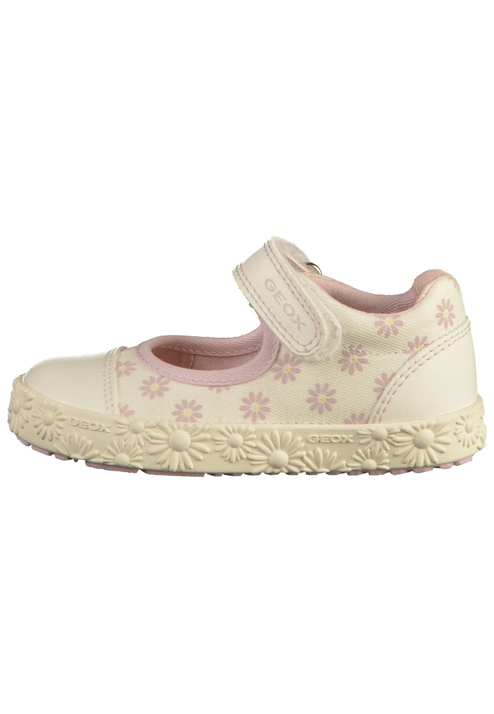 Geox Ballerinas Canvas Weiß/Pink - surf4shoes