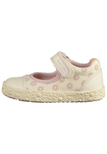 Geox Ballerinas Canvas Weiß/Pink - surf4shoes
