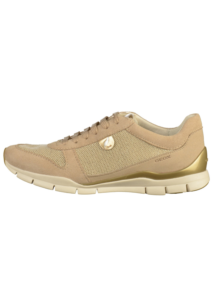Geox Sneaker Veloursleder/Textil Beige - surf4shoes