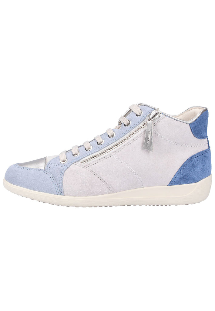 Geox Sneaker Veloursleder Weiß/Blau - surf4shoes