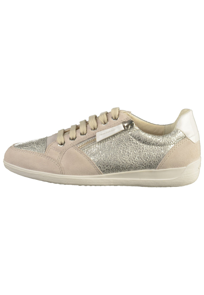 Geox Sneaker Leder Silber - surf4shoes