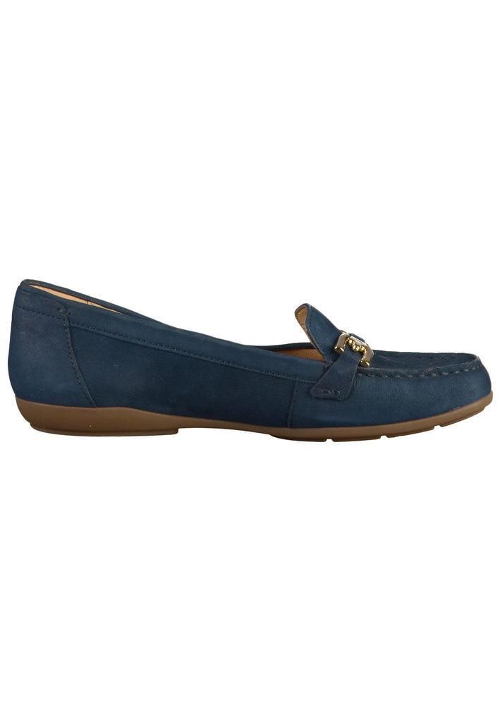 Geox Mokassin Leder Blau - surf4shoes