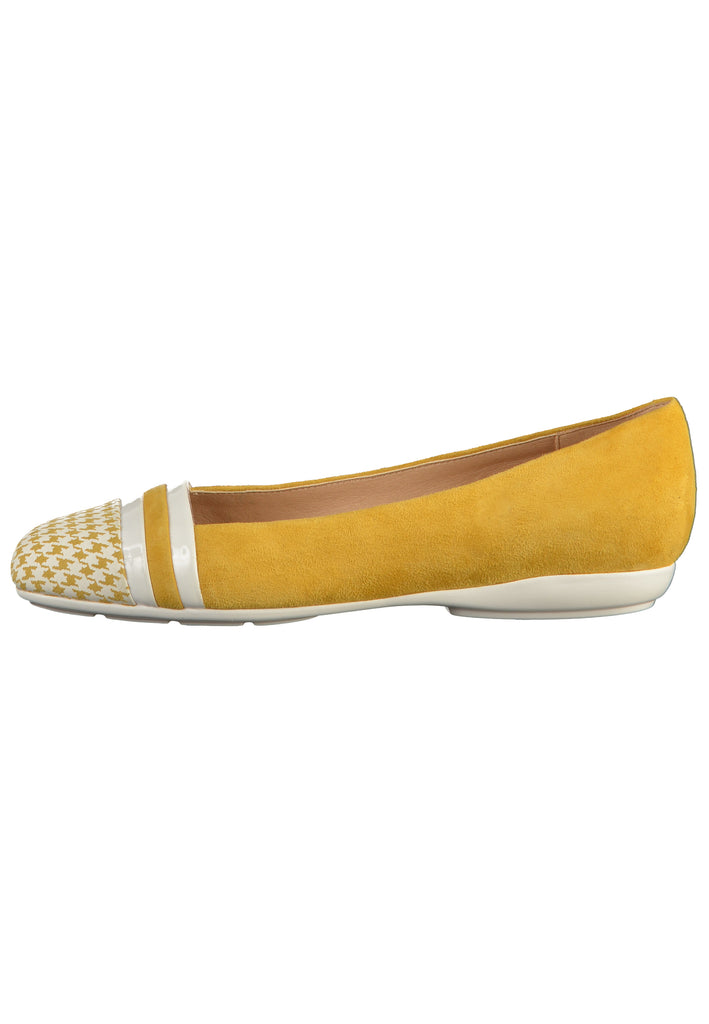 Geox Ballerinas Veloursleder Gelb - surf4shoes