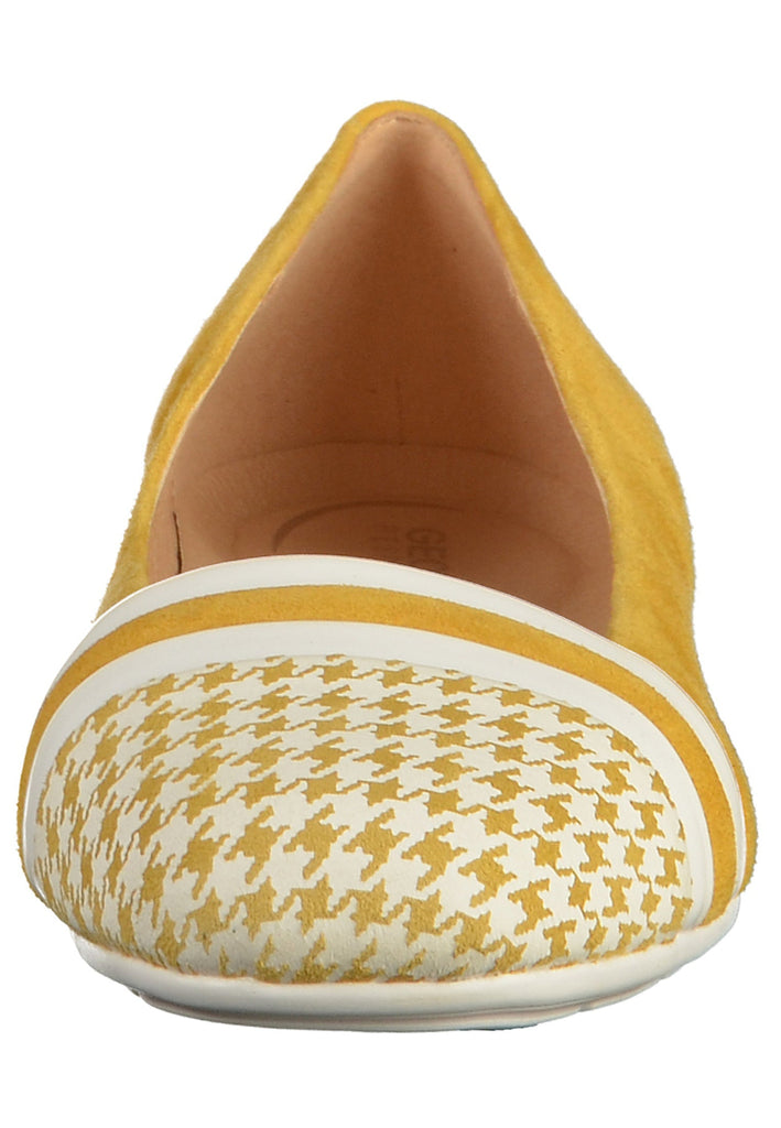 Geox Ballerinas Veloursleder Gelb - surf4shoes