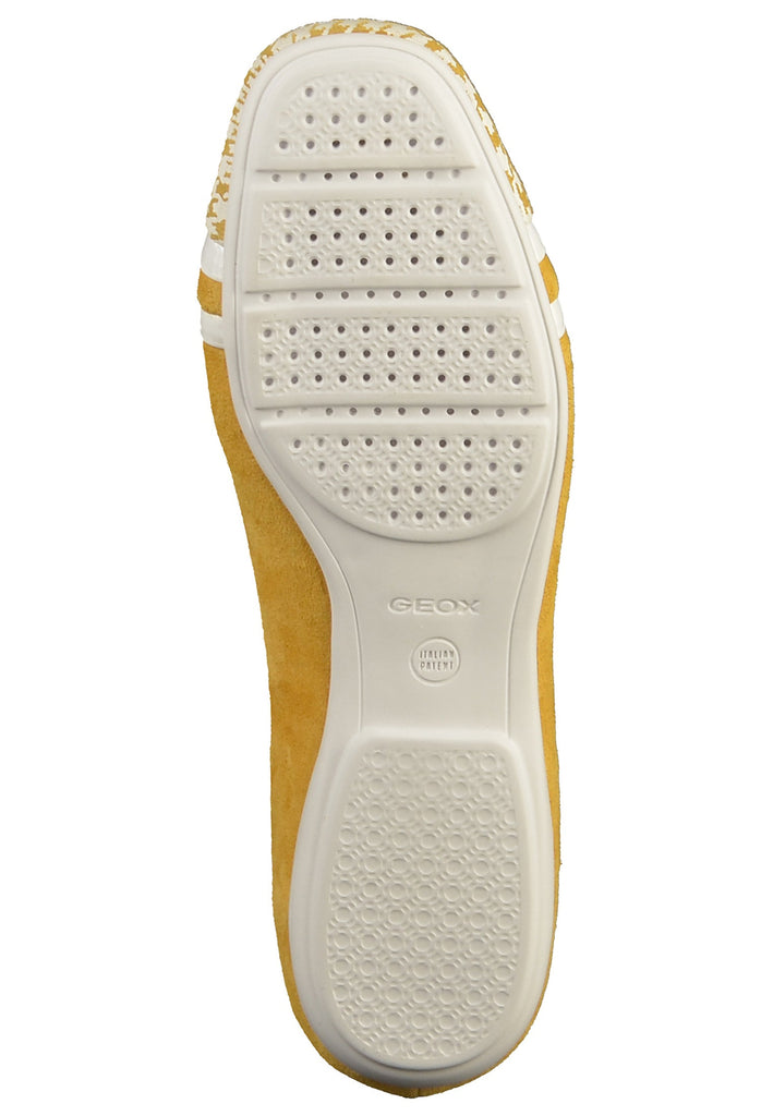 Geox Ballerinas Veloursleder Gelb - surf4shoes