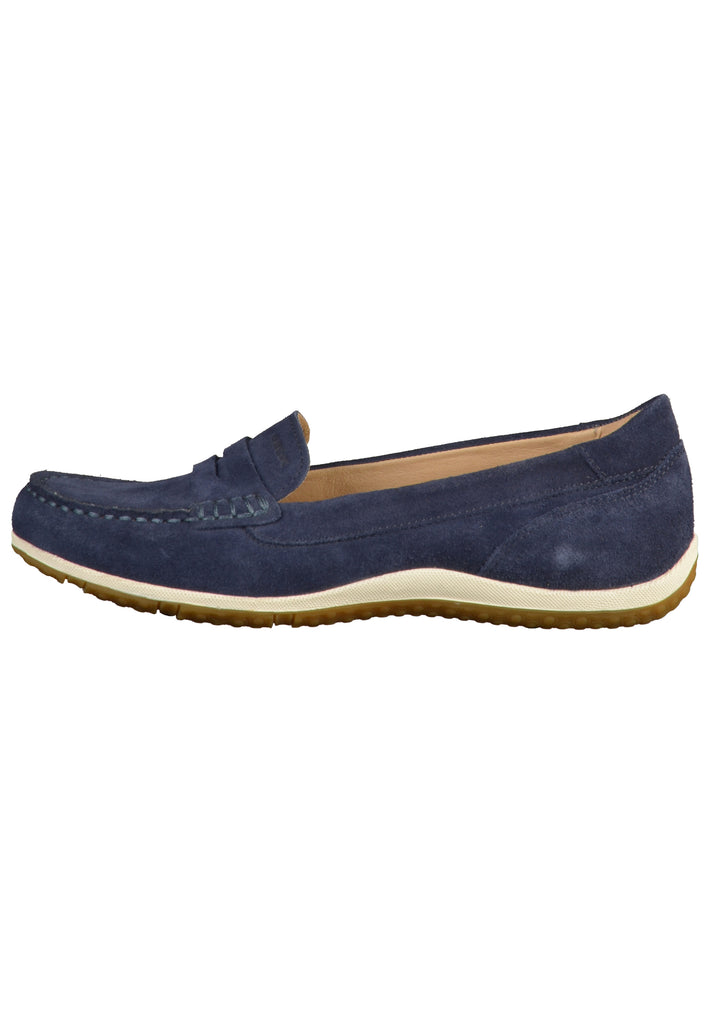 Geox Slipper Veloursleder Blau - surf4shoes