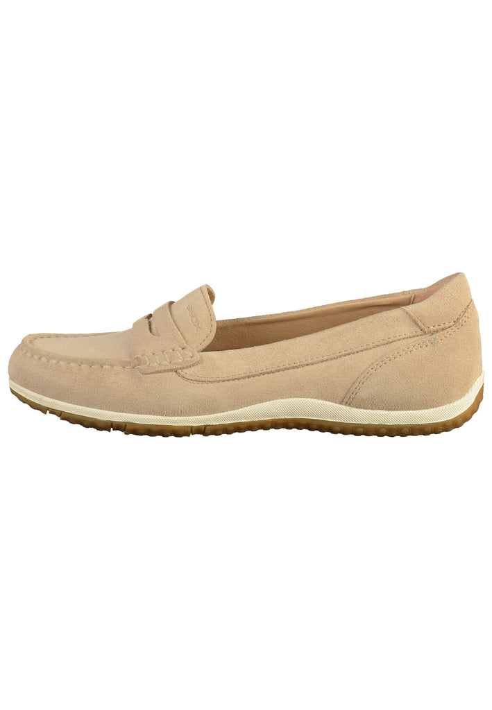 Geox Slipper Veloursleder Taupe - surf4shoes
