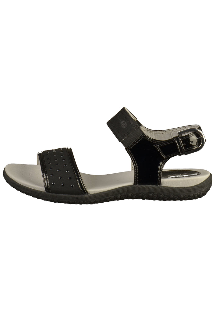 Geox Sandalen Lederimitat Schwarz - surf4shoes