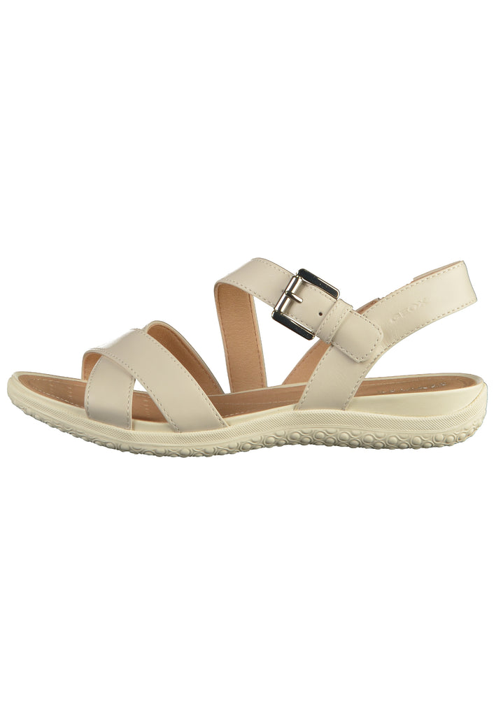 Geox Sandalen Nappaleder Beige - surf4shoes