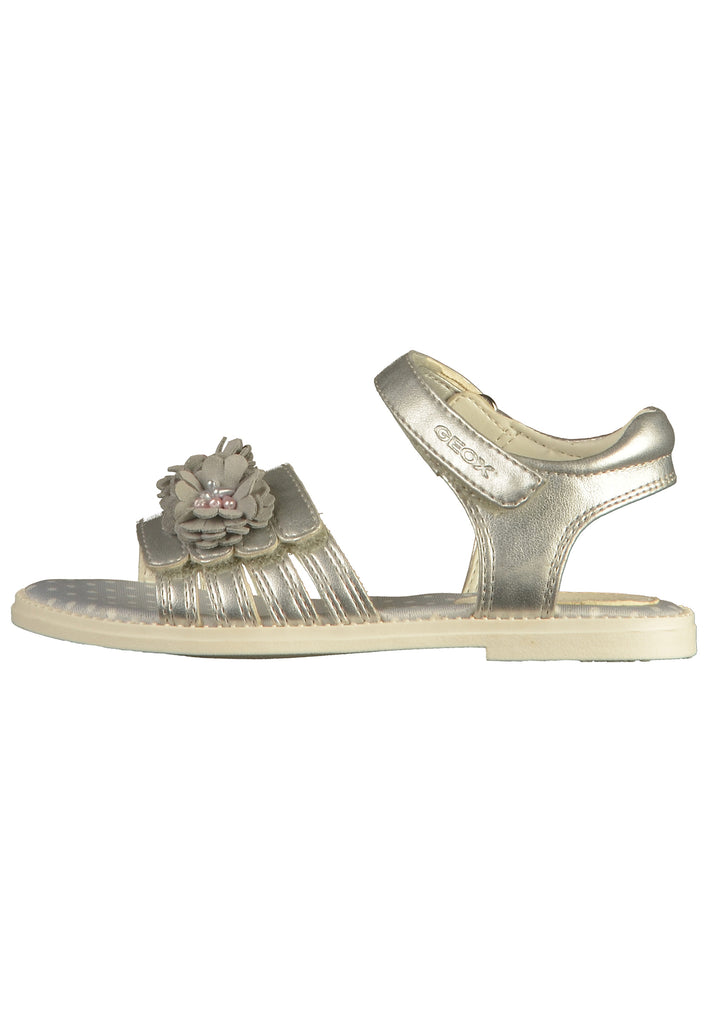 Geox Sandalen Lederimitat Silber - surf4shoes