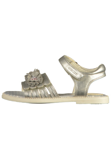Geox Sandalen Lederimitat Silber - surf4shoes