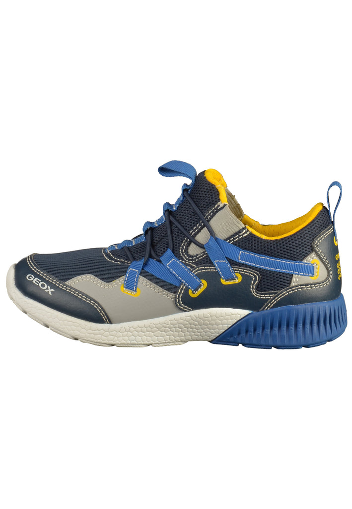 Geox Sneaker Lederimitat/Mesh Navy - surf4shoes