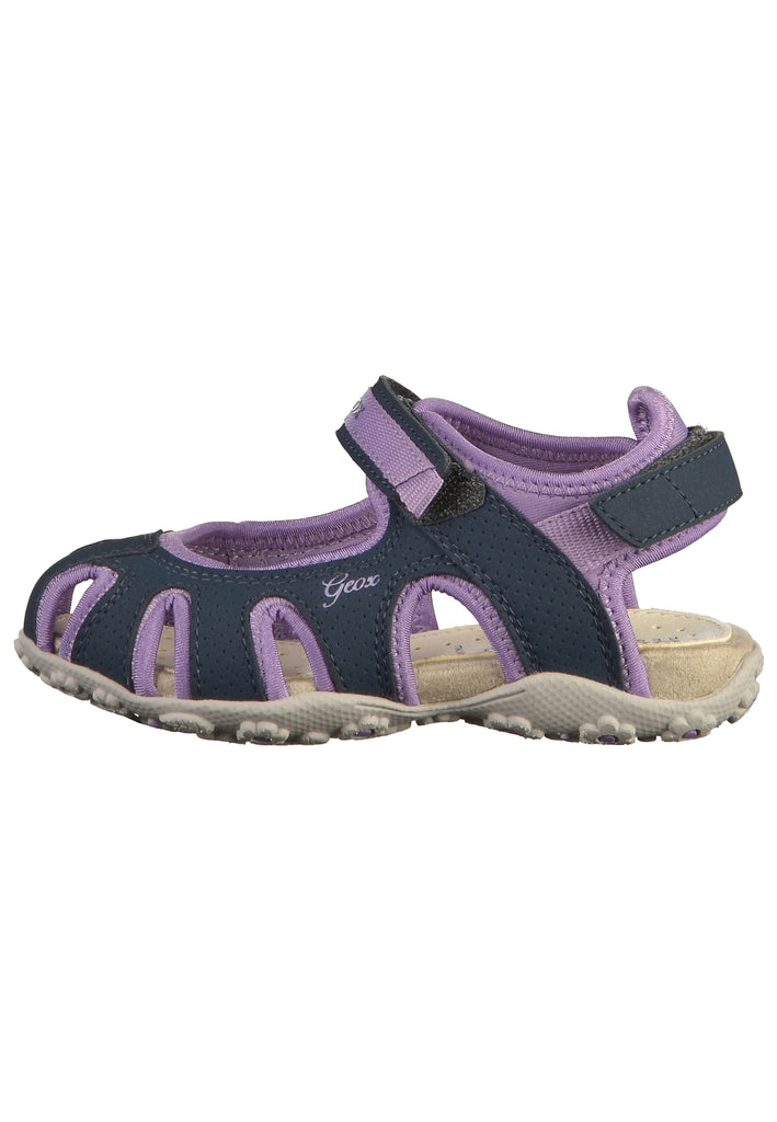 Geox Sandalen Lederimitat/Textil Navy/Lila - surf4shoes