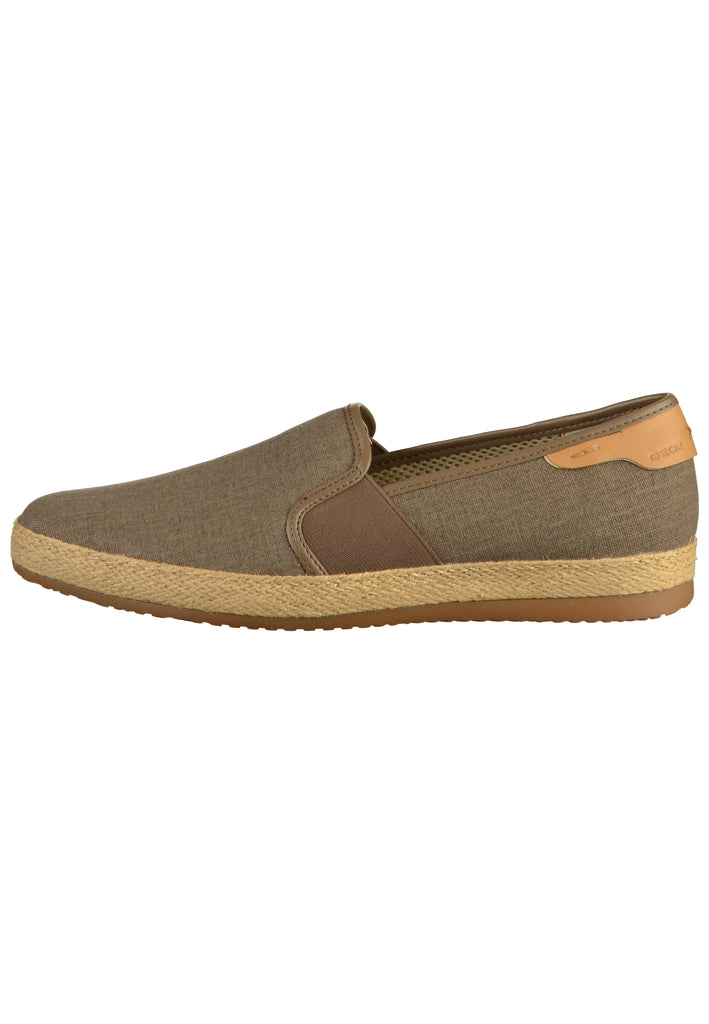 Geox Slipper Lederimitat/Textil Braun - surf4shoes