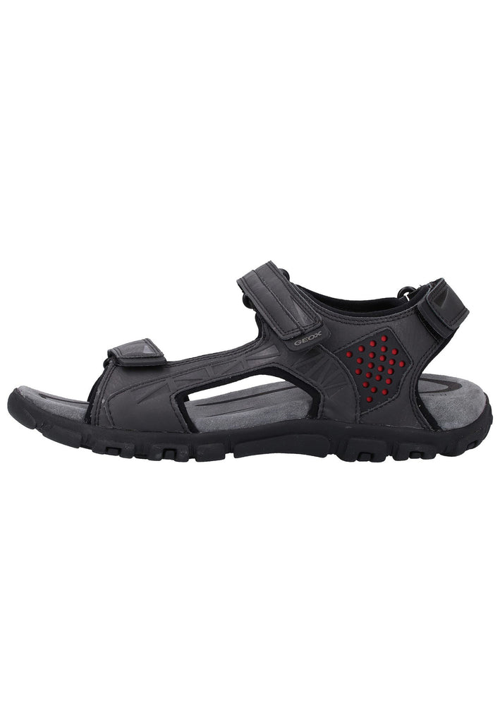 Geox Sandalen Lederimitat Schwarz - surf4shoes