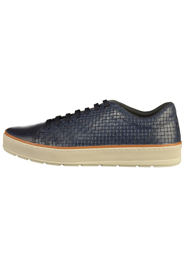 Geox Sneaker Leder Blau - surf4shoes