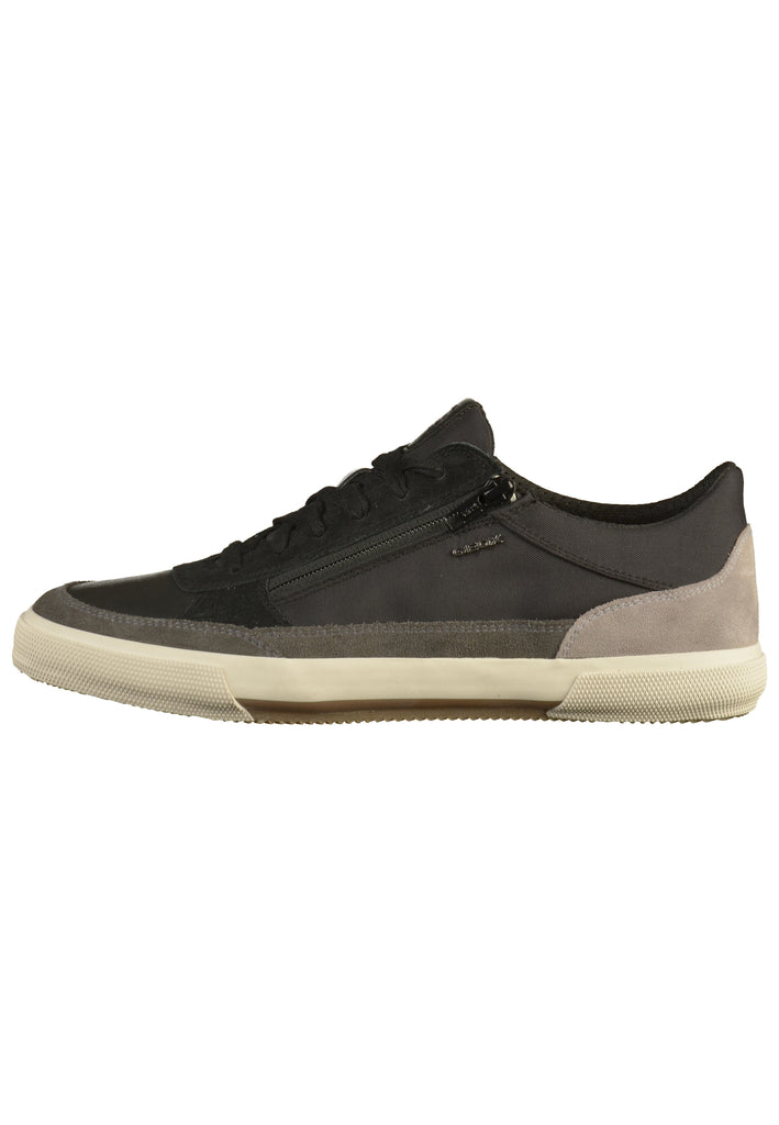 Geox Sneaker Veloursleder/Textil Schwarz/Grau - surf4shoes