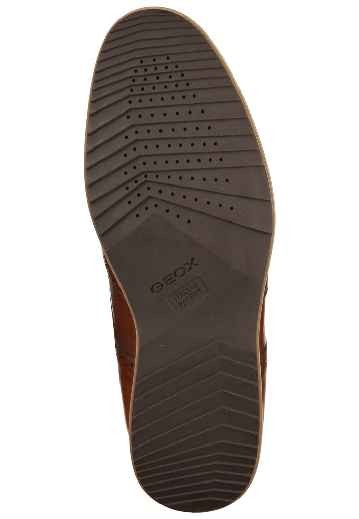 Geox Halbschuhe Leder Cognac - surf4shoes