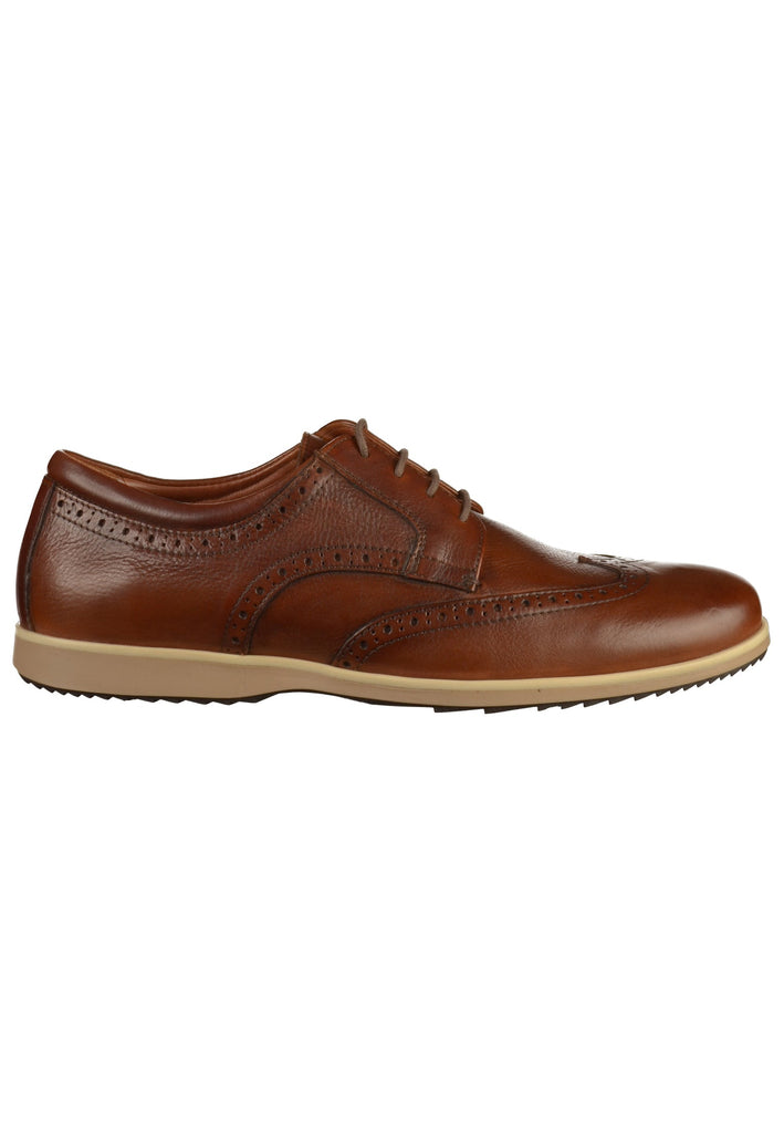 Geox Halbschuhe Leder Cognac - surf4shoes