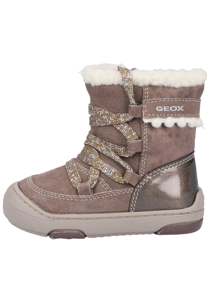 Geox Stiefel Leder/Textil Grau Warmfutter - surf4shoes