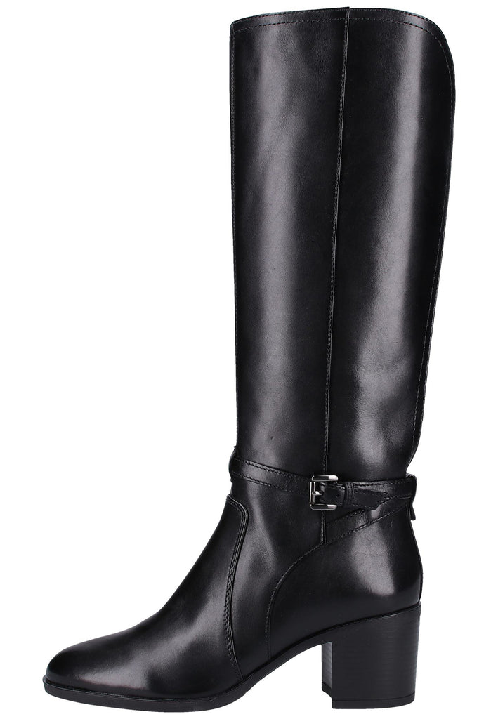 Geox Stiefel Leder/Synthetik Schwarz - surf4shoes