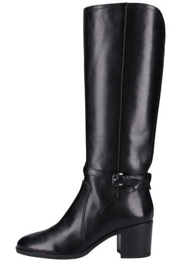 Geox Stiefel Leder/Synthetik Schwarz - surf4shoes