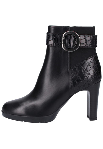 Geox Stiefelette Nappaleder Schwarz - surf4shoes