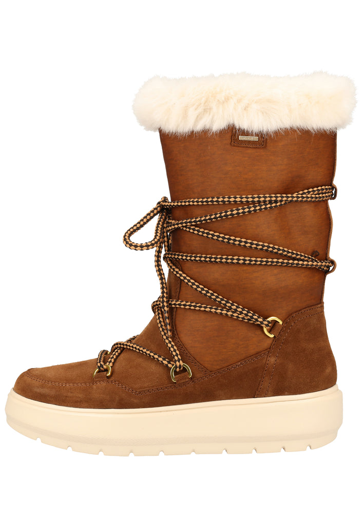 Geox Stiefel Veloursleder/Textil Braun Warmfutter - surf4shoes